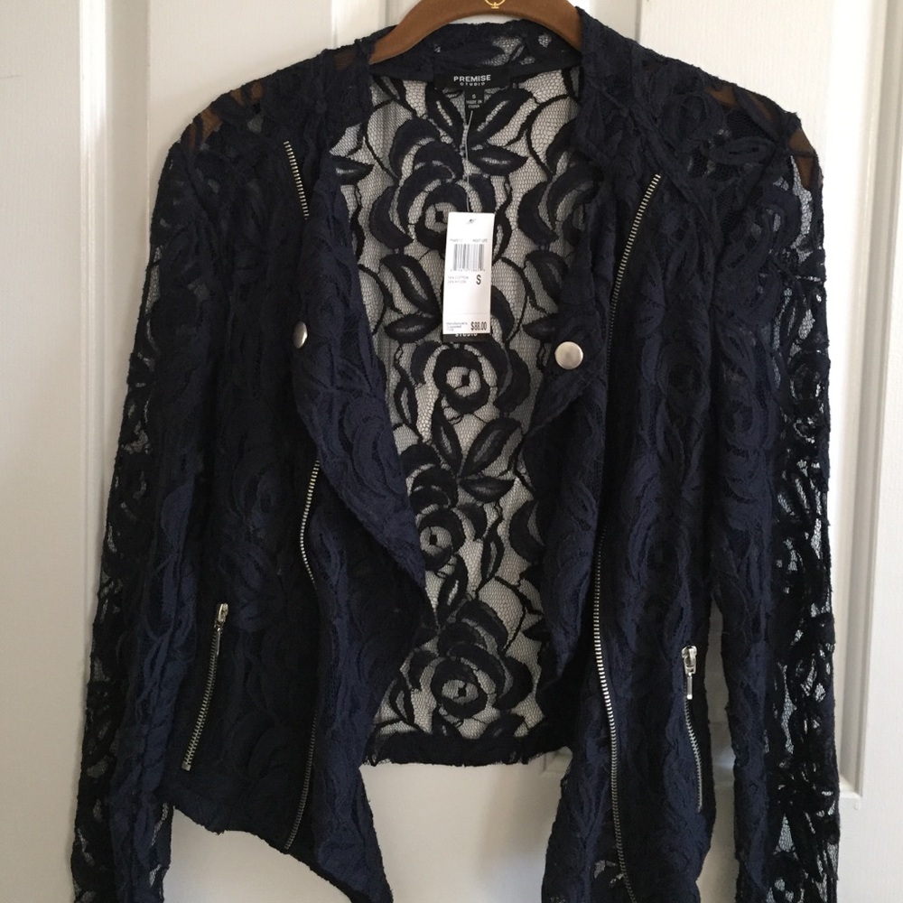 COPY - NWT ...navy lace modern jacket! Too cute!